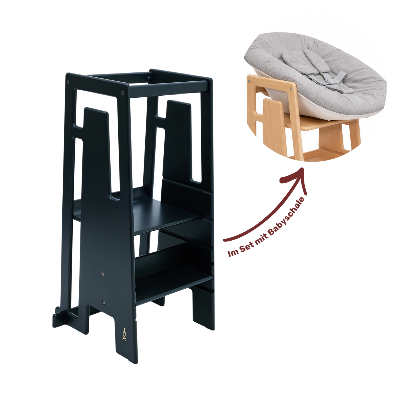 Ensemble bébé Tuki® (Tour d'apprentissage + Porte-bébé)