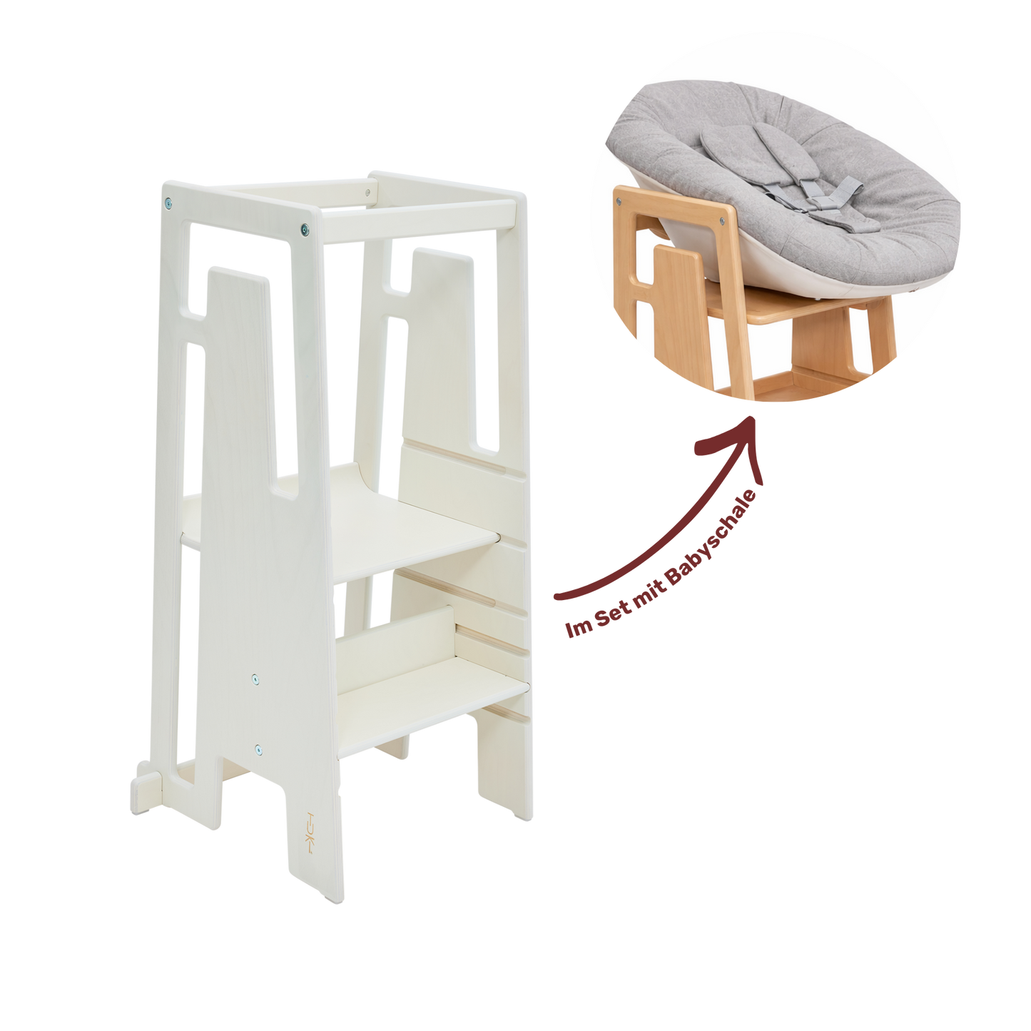 Ensemble bébé Tuki® (Tour d'apprentissage + Porte-bébé)