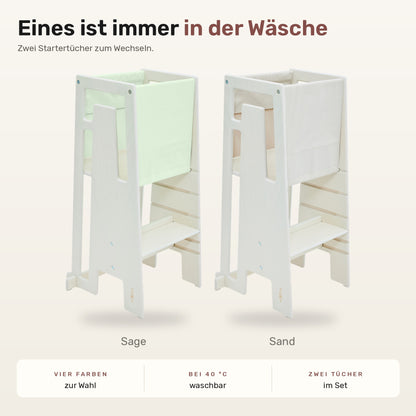 Tuki® Startertuch Duo – Sage, Sand