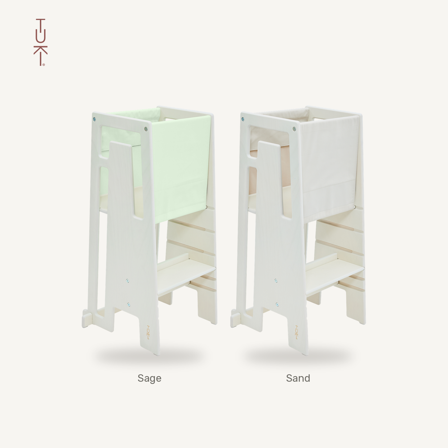 Tuki Startertuch Duo: Sage und Sand am Lernturm
