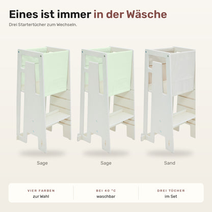 Tuki® Startertuch Trio – Sage, Sage, Sand