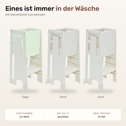 Tuki® Startertuch Trio – Sage, Sand, Sand